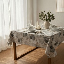 Tovagliato artigianale in cotone Dioniso in grigio