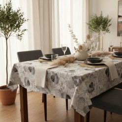 Tovagliato artigianale in cotone Dioniso in grigio