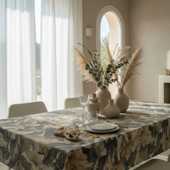 Biancheria da Tavola Persefone motivo di fiori autunnale