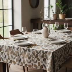 Collezione Medea Biancheria per la Tavola con Foglie