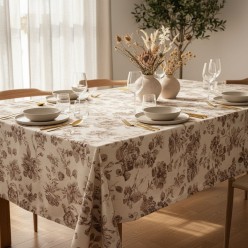 Completo di Biancheria per la tavola Taigate in ecrù e tortora - Ultimo set