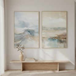 Quadri Astratti Materici con onda dorata - Lemoire Home