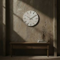 Orologio Whatever: Intarsio in Legno a Spina di Pesce | Lemoire Home