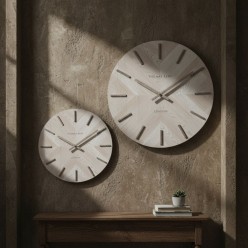 Orologio Whatever: Intarsio in Legno a Spina di Pesce | Lemoire Home