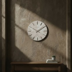 Orologio Whatever: Intarsio in Legno a Spina di Pesce | Lemoire Home