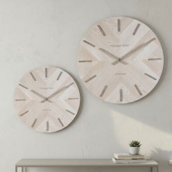 Orologio Whatever: Intarsio in Legno a Spina di Pesce | Lemoire Home