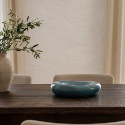 Ciotola Masami Azzurro: Ceramica Artigianale Mediterranea H7,5