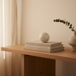 Sfera Decorativa Tikar in Marmo Travertino Beige Ø7 - Lemoire Home