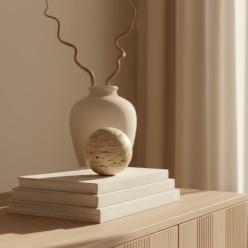 Sfera Decorativa Tikar in Marmo Travertino Beige Ø7 - Lemoire Home