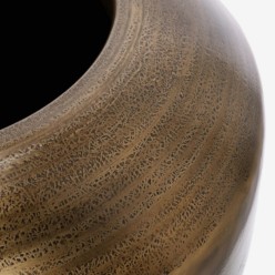 Vaso Nadu in Alluminio Dorato Artigianale | Collezione Lemoire Home