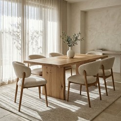 Sedia Cassandra Lemoire Home: Design Contemporaneo Effetto Bouclé