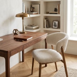 Sedia Cassandra Lemoire Home: Design Contemporaneo Effetto Bouclé