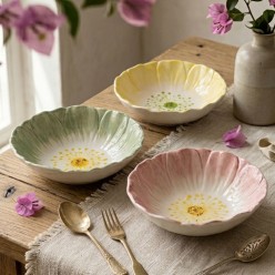 Piatto Petalo in Ceramica Artistica – Selezione primavera Lemoire Home
