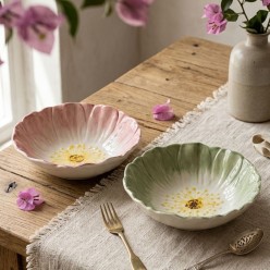 Piatto Petalo in Ceramica Artistica – Selezione primavera Lemoire Home