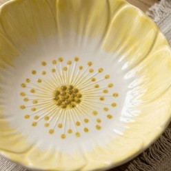 Piatto Petalo in Ceramica Artistica – Selezione primavera Lemoire Home