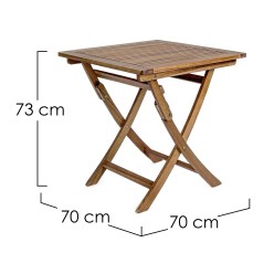 Tavolo Outdoor in Acacia: Design Pieghevole e Materico Lemoire Home