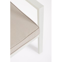 Salotto Outdoor Hilde Bianco: Alluminio, Textilene e Comfort Spun Poly