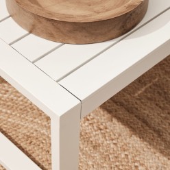 Salotto Outdoor Hilde Bianco: Alluminio, Textilene e Comfort Spun Poly