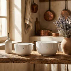 Set 2 Mix Bowl White Heart Bastion Collections | Lemoire Home