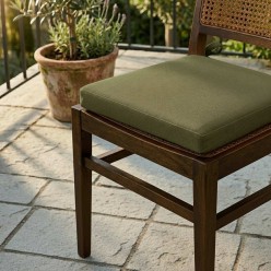 Cuscino coprisedie Meleagro verde oliva – Eleganza naturale e comfort quotidiano