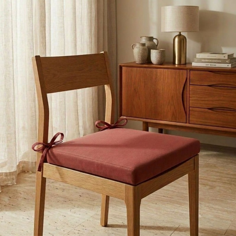 Rosa terracotta e comfort divino: il cuscino coprisedie Afrodite che arreda con amore Rosa terracotta e comfort divino: il cuscino coprisedie Afrodite che arreda con amore