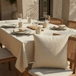 Linee pure e tonalità naturali – Il cuscino arredo Oat Canvas Eunomia