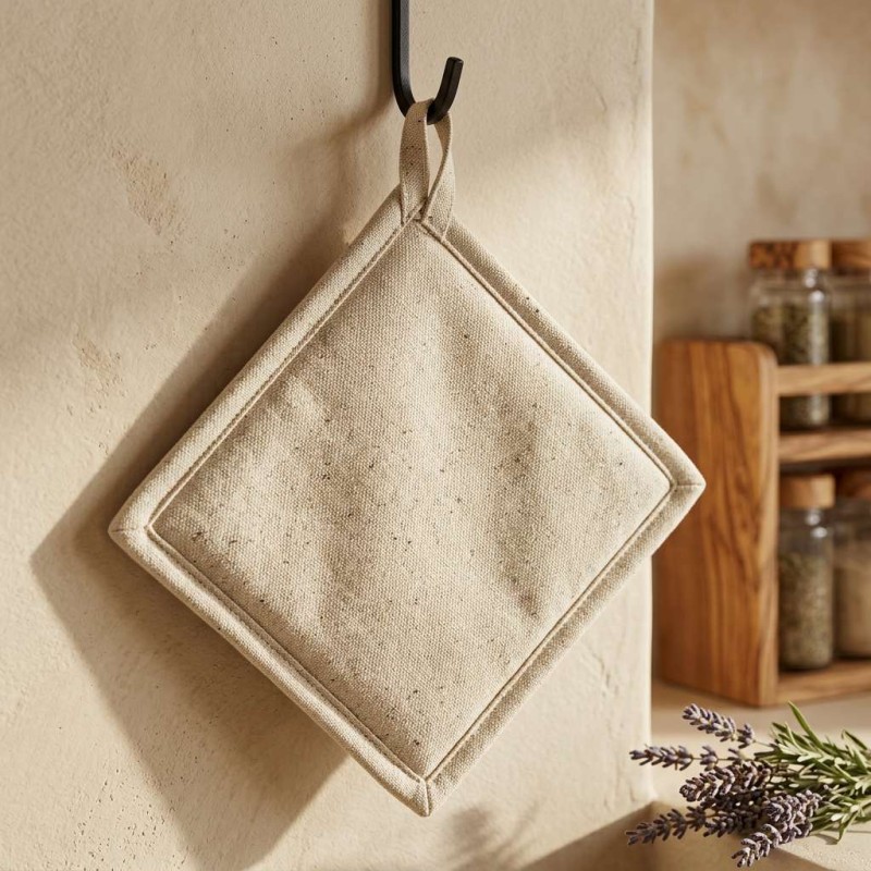Presina da cucina Oat Canvas in cotone – Collezione Eunomia