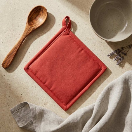 Presina rotonda rossa natalizia in cotone – Collezione Ambrosia