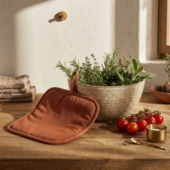 Presina da cucina terracotta in cotone – Collezione Segesta
