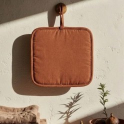 Presina da cucina terracotta in cotone – Collezione Segesta