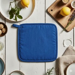 Presina blu elettrico in cotone fatto a mano – Energia e luce con la collezione Doris