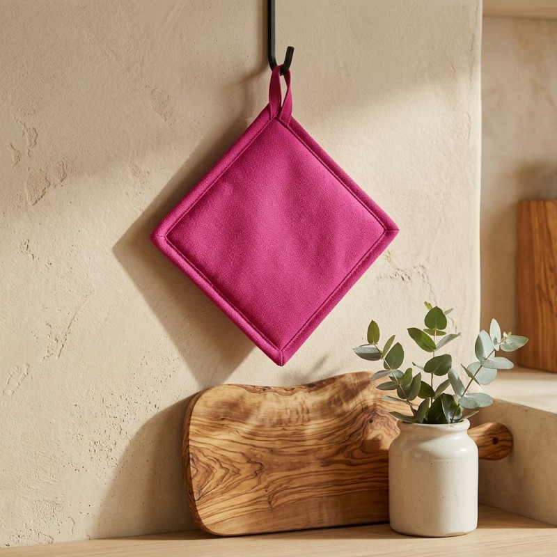 Presina da cucina fucsia in cotone – Collezione Adone Presina da cucina fucsia in cotone – Collezione Adone