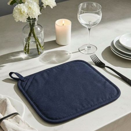 Presina blu scuro in cotone fatto a mano – Eleganza silenziosa con la collezione Zefiro