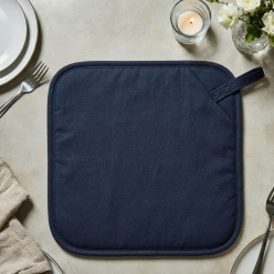 Presina blu scuro in cotone fatto a mano – Eleganza silenziosa con la collezione Zefiro