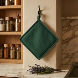 Presina verde bosco in cotone fatto a mano – Natura e forza con la collezione Selinunte