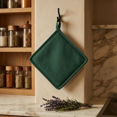 Presina verde bosco in cotone fatto a mano – Natura e forza con la collezione Selinunte