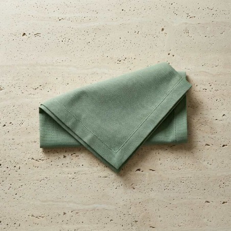 Agave Tovagliolo Gray Green in cotone sartoriale Lemoire Home