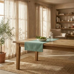 Runner in Cotone Agave collezione Dafne – Sartoria Italiana su Misura
