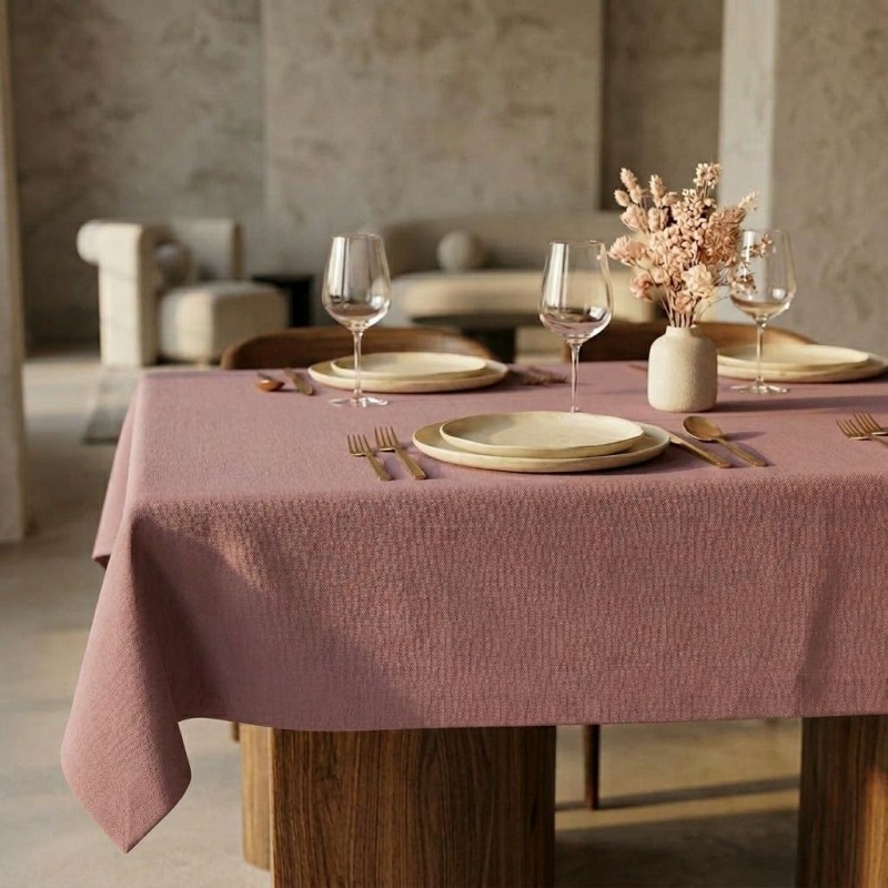 Andromaca – La tovaglia color malva che accoglie con forza gentile