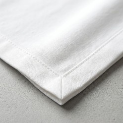 Tovaglietta Americana in Cotone 100% Bianco Artigianale - Collezione Leukothea | Lemoire Home