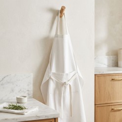 Grembiule da Cucina in Cotone 100% Artigianale Bianco - Collezione Leukothea | Lemoire Home