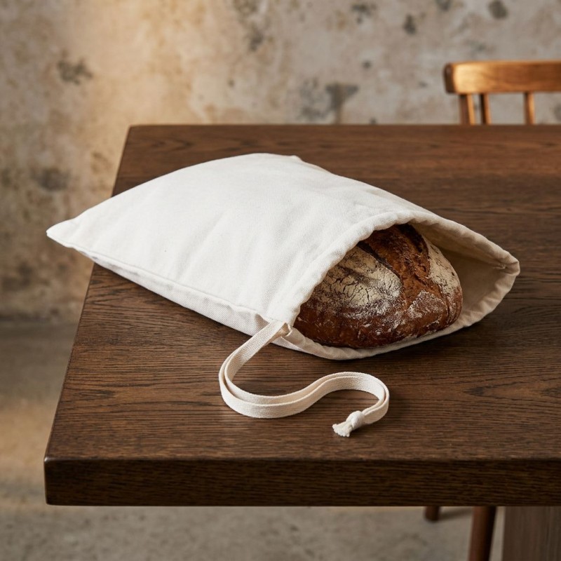 Sacco Portapane in Cotone 100% Artigianale - Collezione Leukothea | Lemoire Home