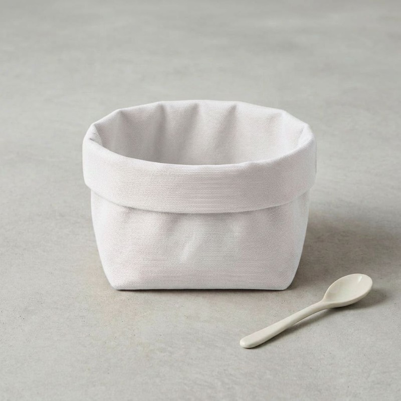 Cestino da Tavola in Cotone 100% Bianco Artigianale - Collezione Leukothea | Lemoire Home Cestino da Tavola in Cotone 100% Bianco Artigianale - Collezione Leukothea | Lemoire Home