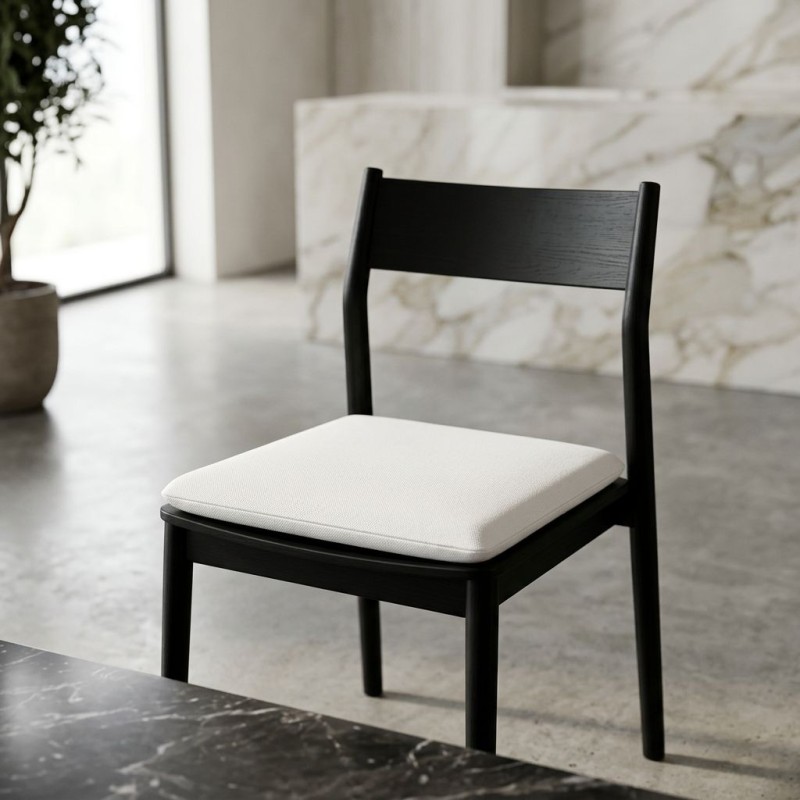 Cuscino per Sedia in Cotone 100% Artigianale Bianco - Collezione Leukothea | Lemoire Home Cuscino per Sedia in Cotone 100% Artigianale Bianco - Collezione Leukothea | Lemoire Home