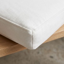 Cuscino per Sedia in Cotone 100% Artigianale Bianco - Collezione Leukothea | Lemoire Home