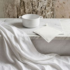Presina in Cotone 100% Artigianale Bianca - Collezione Leukothea | Lemoire Home
