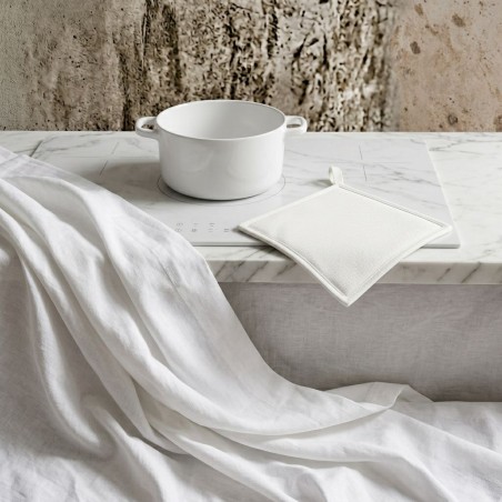 Presina in Cotone 100% Artigianale Bianca - Collezione Leukothea | Lemoire Home