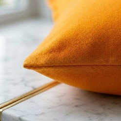 Cuscino Sartoriale Apollo in Puro Cotone – Arancio Olimpo