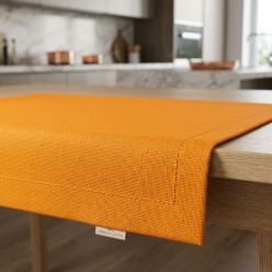 Tovaglietta Americana Sartoriale Apollo Arancio Olimpo – Cotone 100% Fatto a Mano