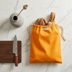 Sacco Portapane Sartoriale Apollo in Puro Cotone Arancio Olimpo – Fatto a Mano in Italia